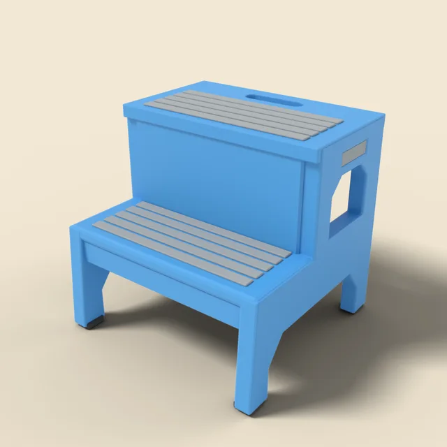 Plastic step stool