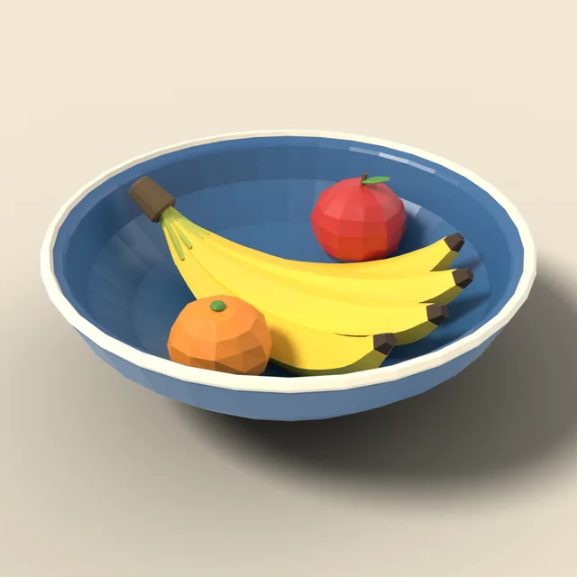 Fruit bowl with bananas