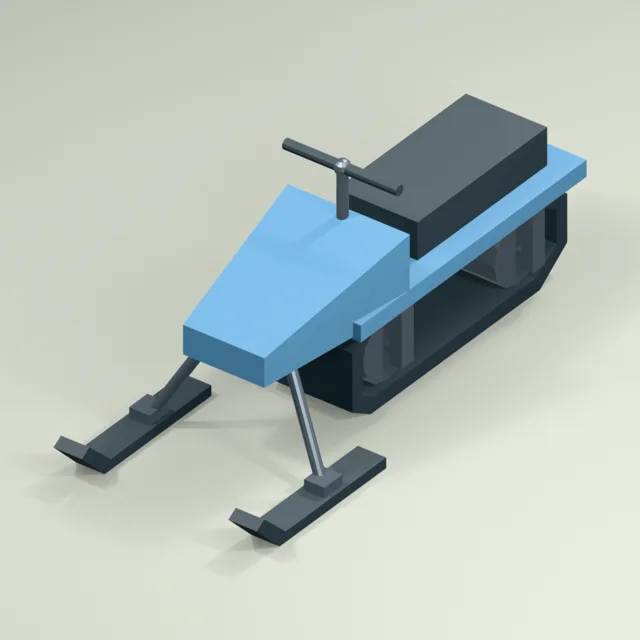 front_ski_tracked_snowmobile