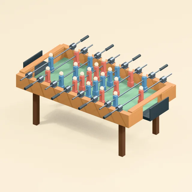 foosball_table_bearing_rods_open_goals