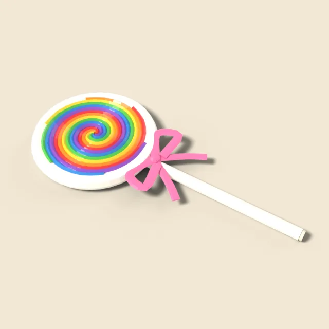Rainbow swirl lollipop