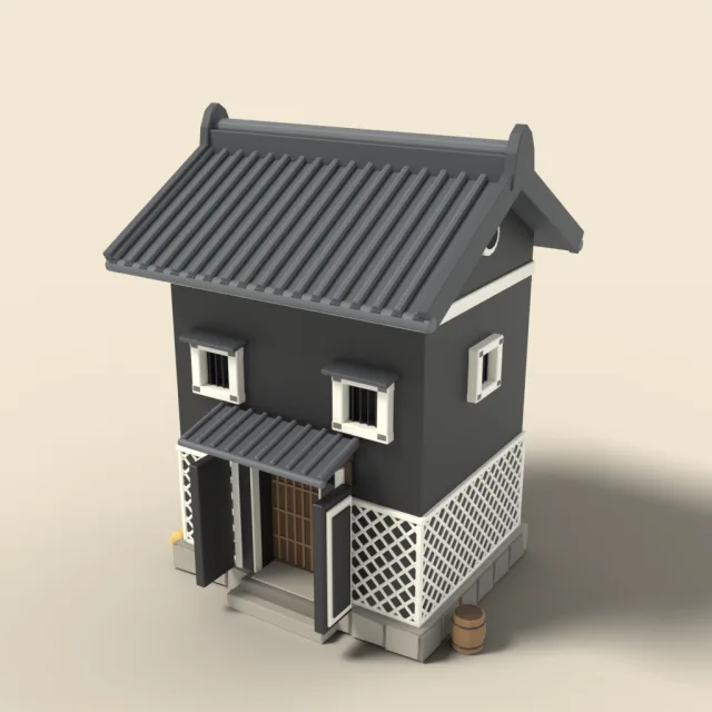 Black namako-wall storehouse