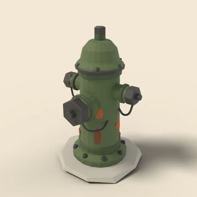 Old cast iron fire hydrant