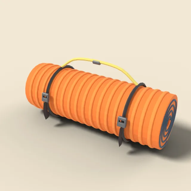 Rolled foam sleeping mat