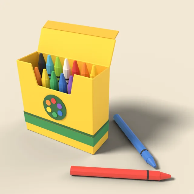 Box of crayons