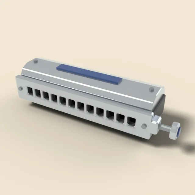 Chromatic harmonica
