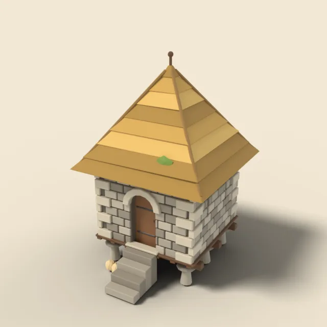 Stone granary on staddle stones