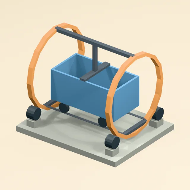 rotary_wagon_tippler_ring_cradle_loaded_open_wagon_and_hold_down