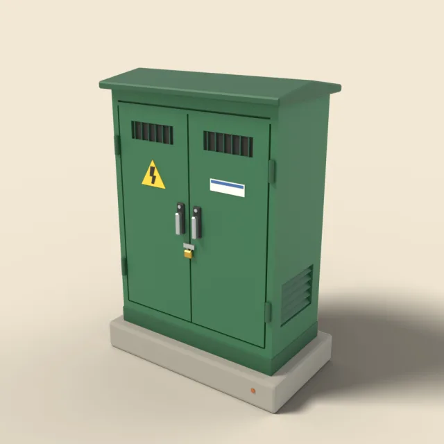 Utility box green