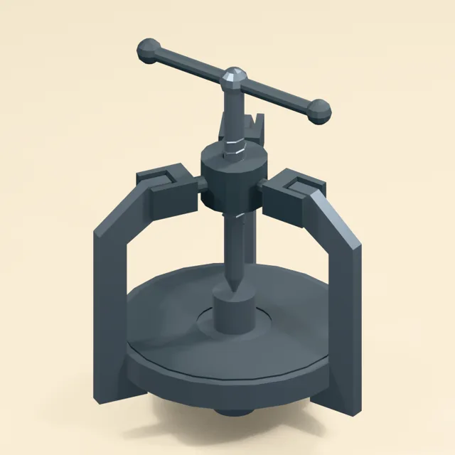 Three-jaw bearing puller with seated hooks and central pressure screw