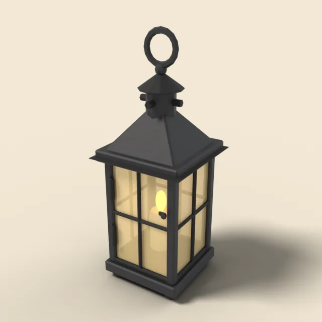 Iron hanging lantern