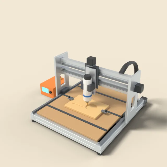 CNC router with gantry