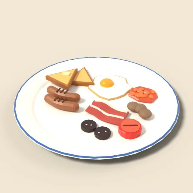 Full breakfast plate