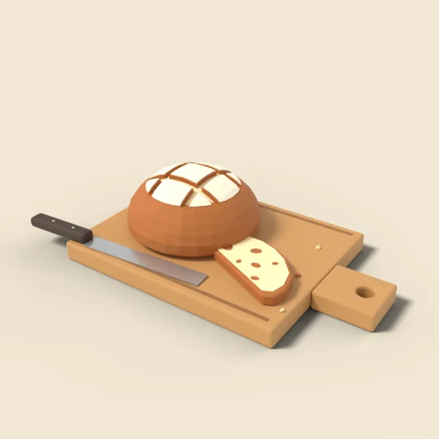 Sourdough loaf with scoring
