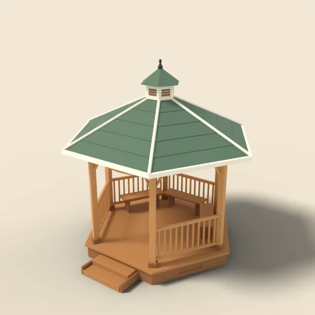Wooden gazebo
