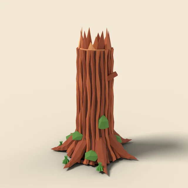 Giant redwood trunk with deep bark