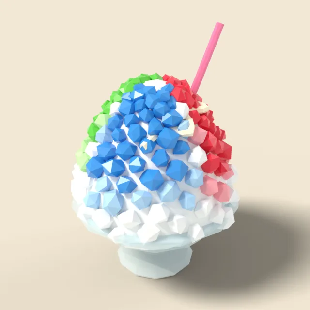 Shaved ice with syrup