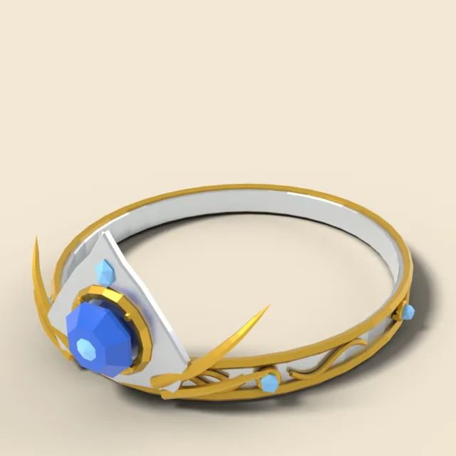 Mage circlet with blue gem