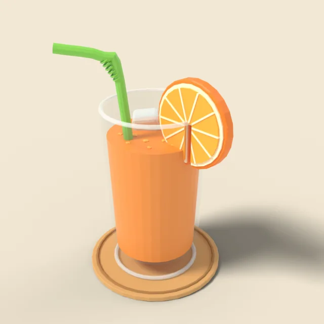 Glass of orange juice