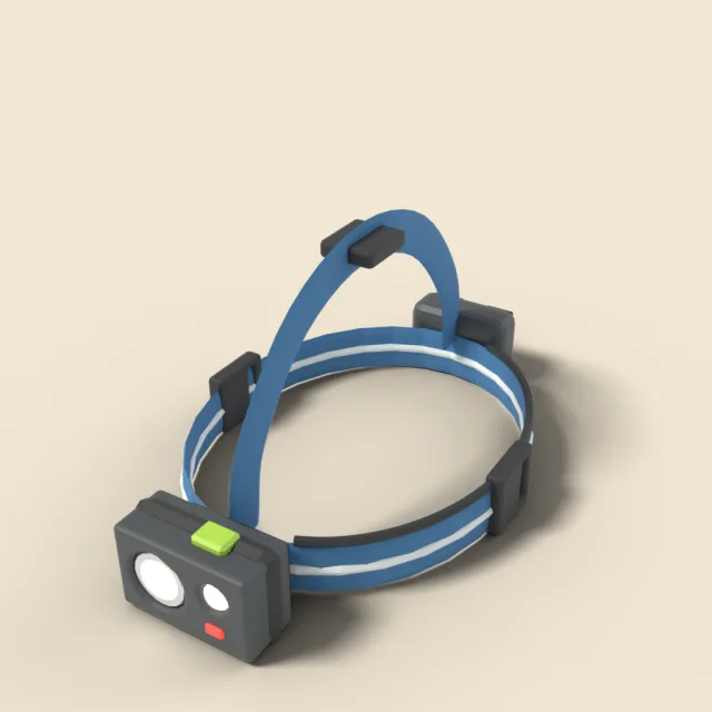 Headlamp with elastic strap