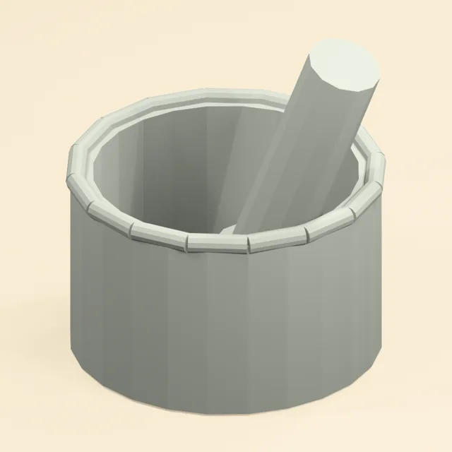 Stone Mortar Mortar Pestle