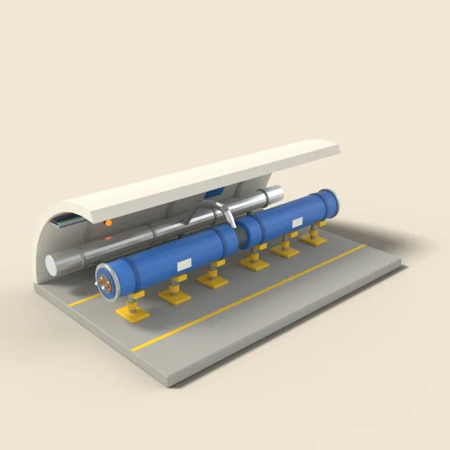 Particle collider segment