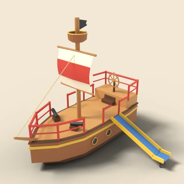 Pirate ship play structure