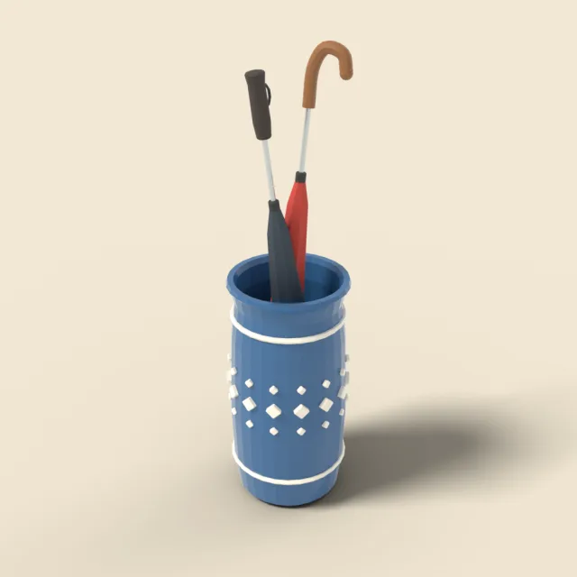Umbrella stand in ceramic