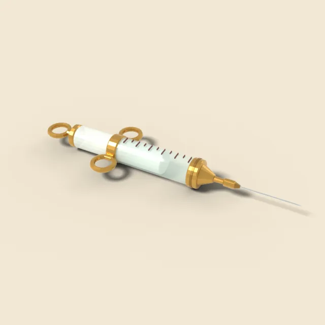 Glass vintage syringe
