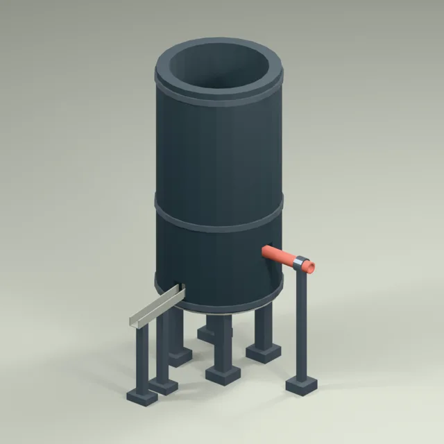 legged_cupola_furnace_tapping_runner