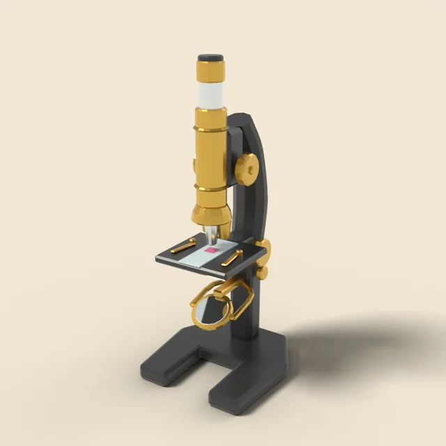 Compound microscope with brass tube