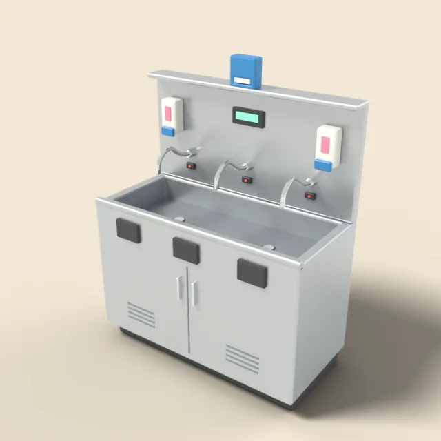 Surgical scrub sink