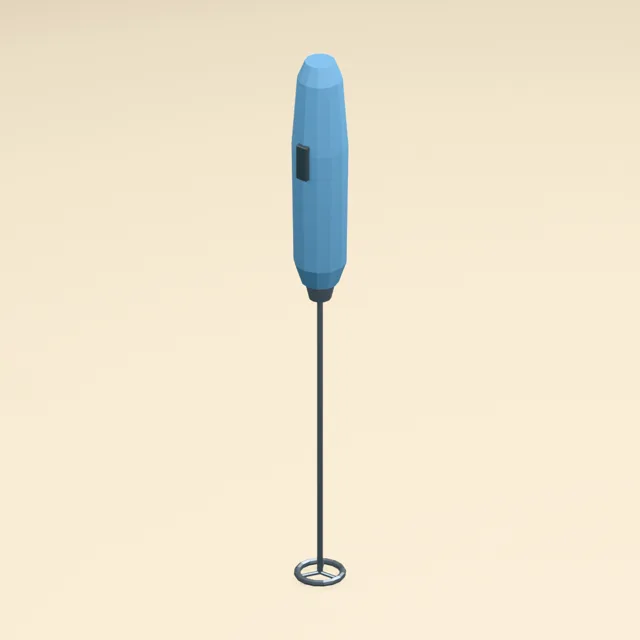 Handheld electric ring-whisk milk frother