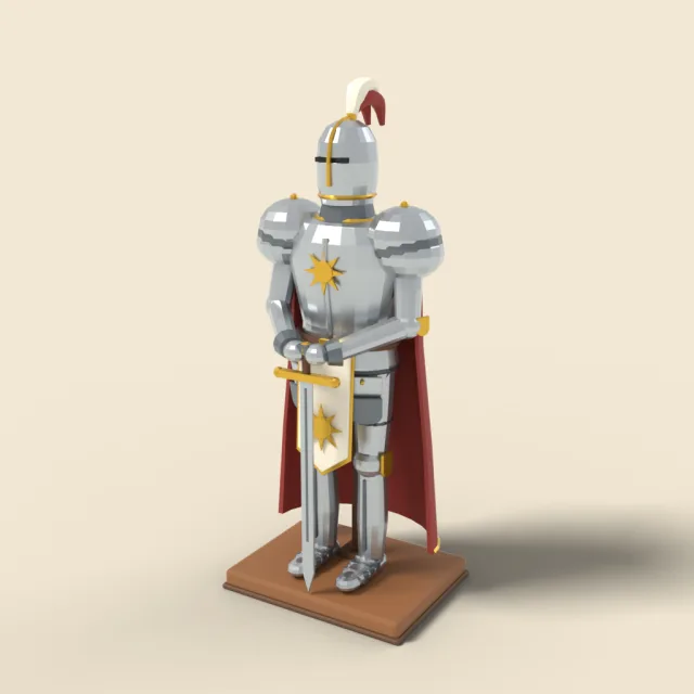 Paladin full plate armor on stand
