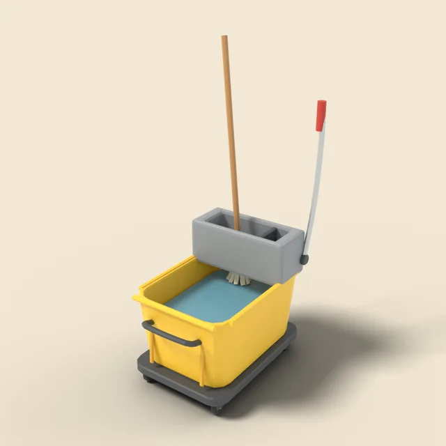 Mop bucket with wringer