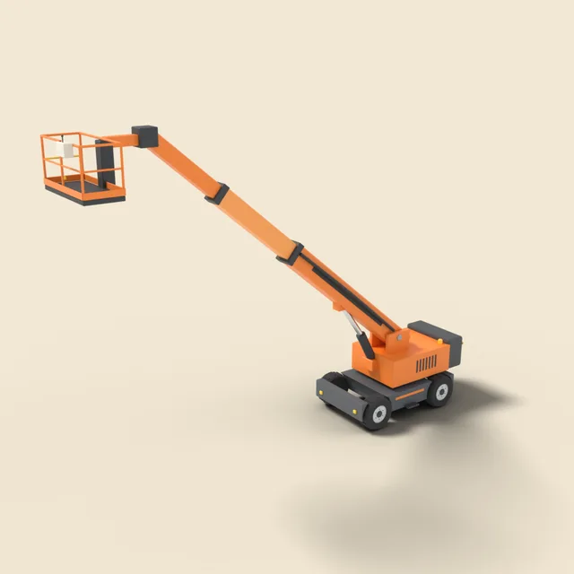 Boom lift with basket