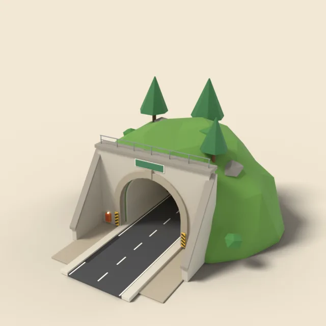 Tunnel entrance portal