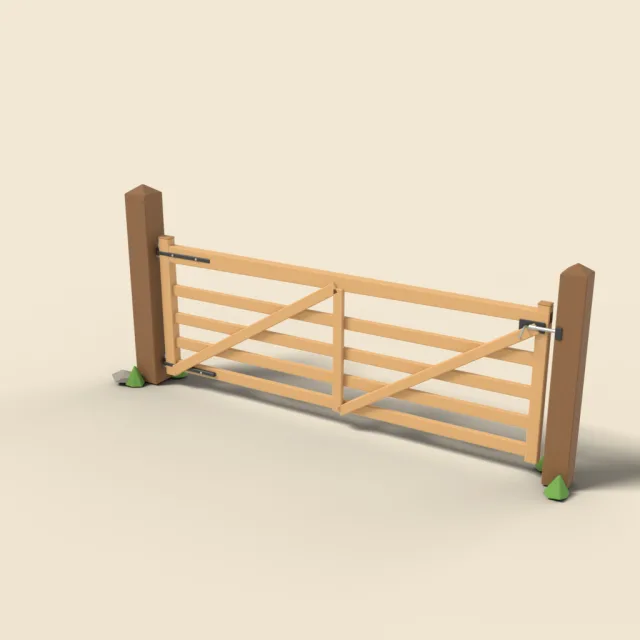 Five bar farm gate