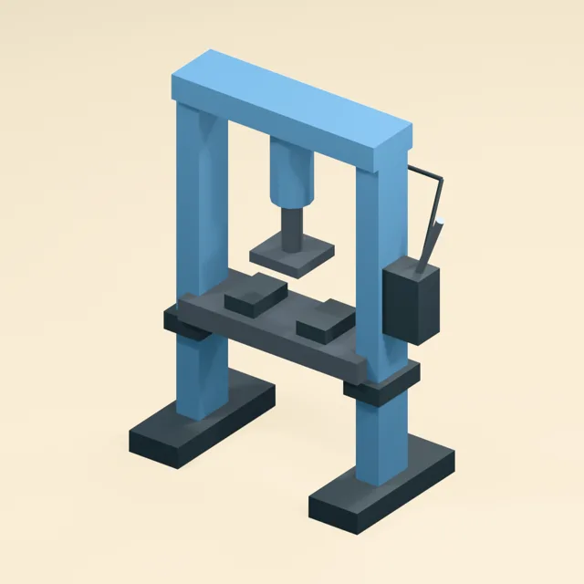 hydraulic_shop_press_open_throat_assembly