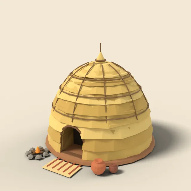 Beehive grass hut
