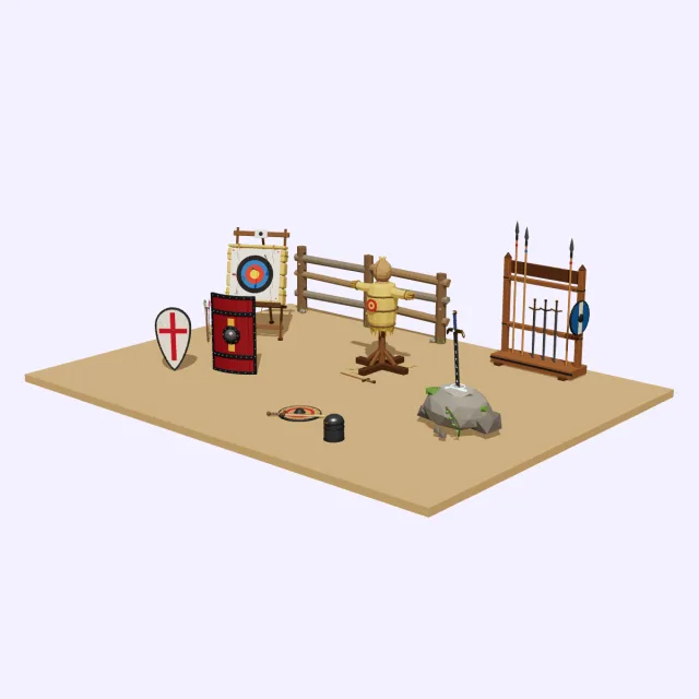 Knight training ground set