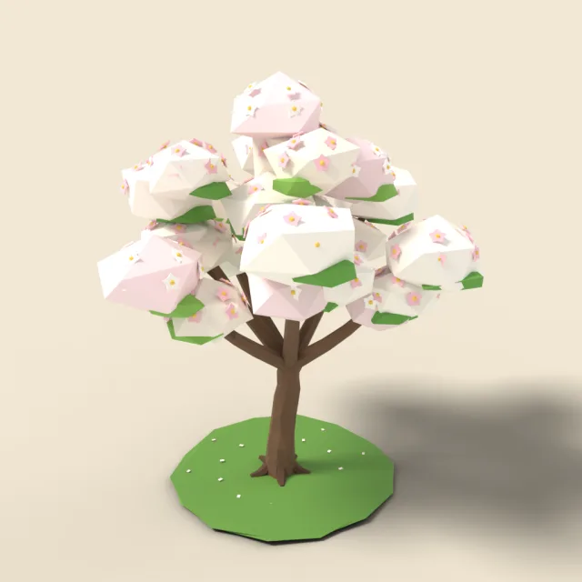 Apple tree in white blossom