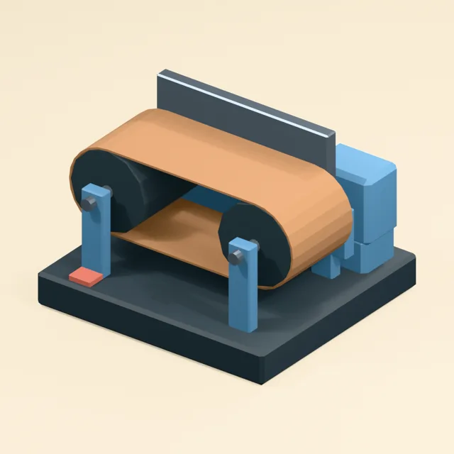 Horizontal twin-roller belt sander