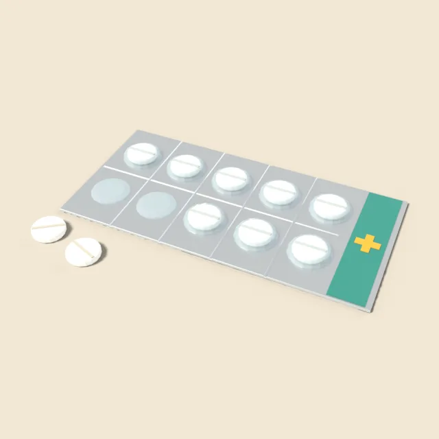 Blister pack of tablets