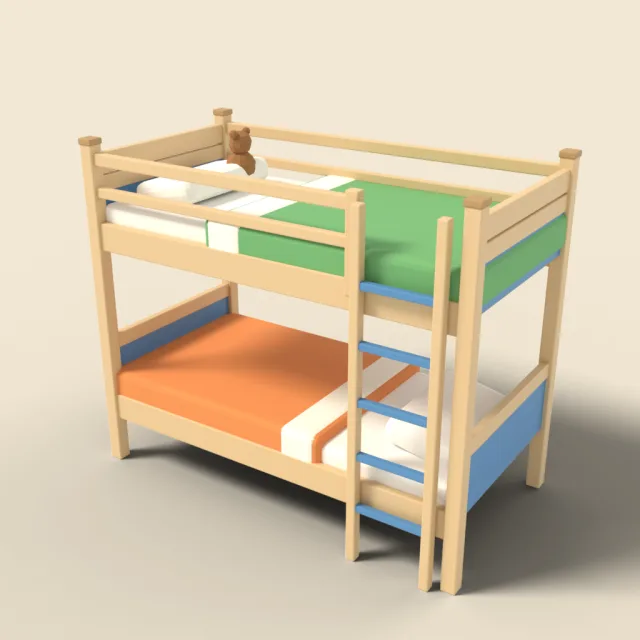 Bunk bed with ladder
