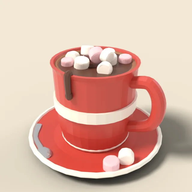 Hot chocolate with marshmallows