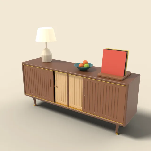 Sideboard buffet with sliding doors