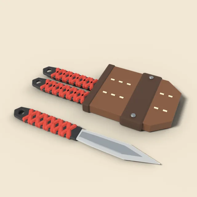 Throwing knife set of three