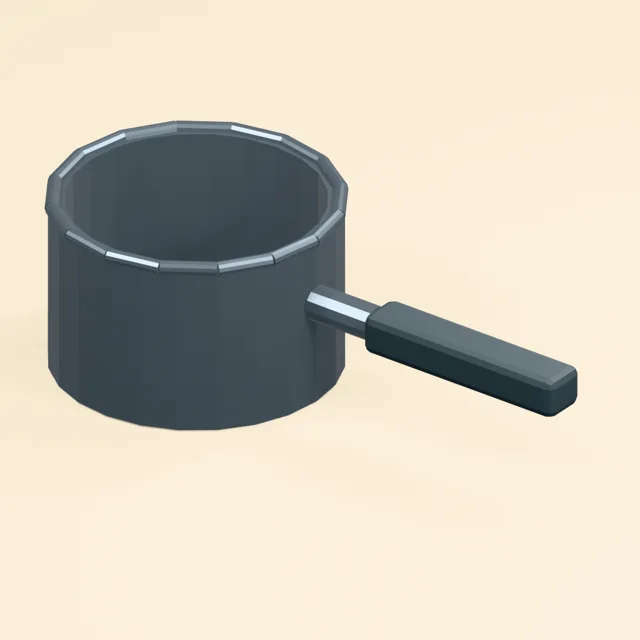 Single Handle Open Saucepan