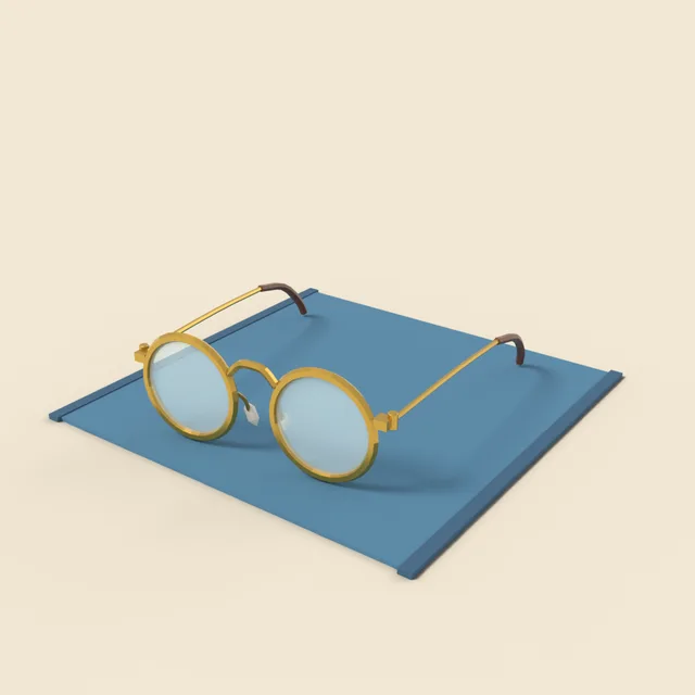 Round-frame reading glasses